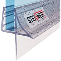 STEIGNER Junta de Ducha- Junta de Sellado- 30 cm- Espesor del Vidrio 6-7-8 mm- Junta Recta PVC- UK09